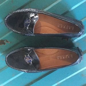 Lauren black patent 6m Flats